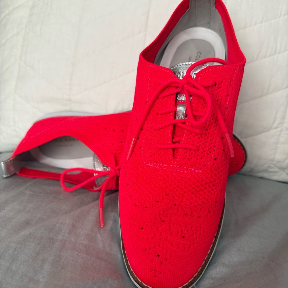 Cole Haan Women's Bright Red canvas Sneakers